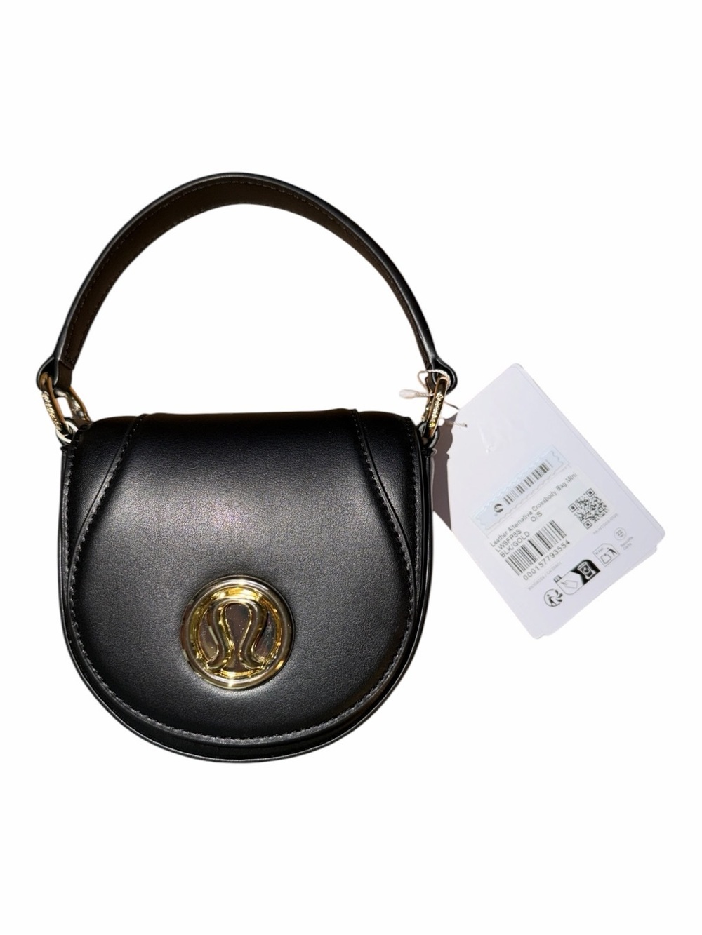 Lululemon Leather Alternative Mini Crossbody Bag Black NWT